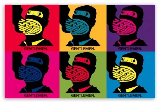 Gentlemen Pop Art HD desktop wallpaper : Widescreen