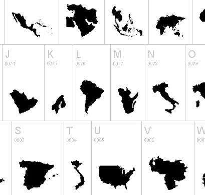 GeoBats, una tipografía geográfica | CosasSencillas.