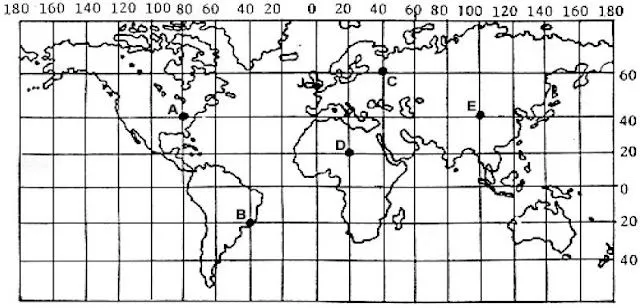 Coordenadas geograficas y planisferio - Imagui