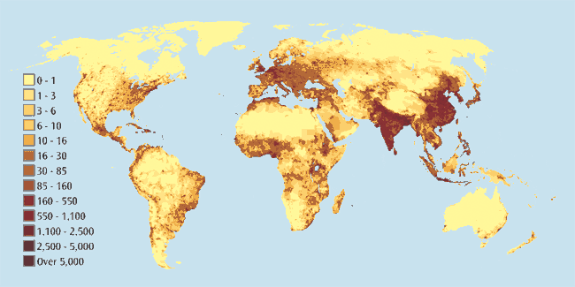 GEOGRAFANDO: MAPAS: DENSIDADE DEMOGRÁFICA