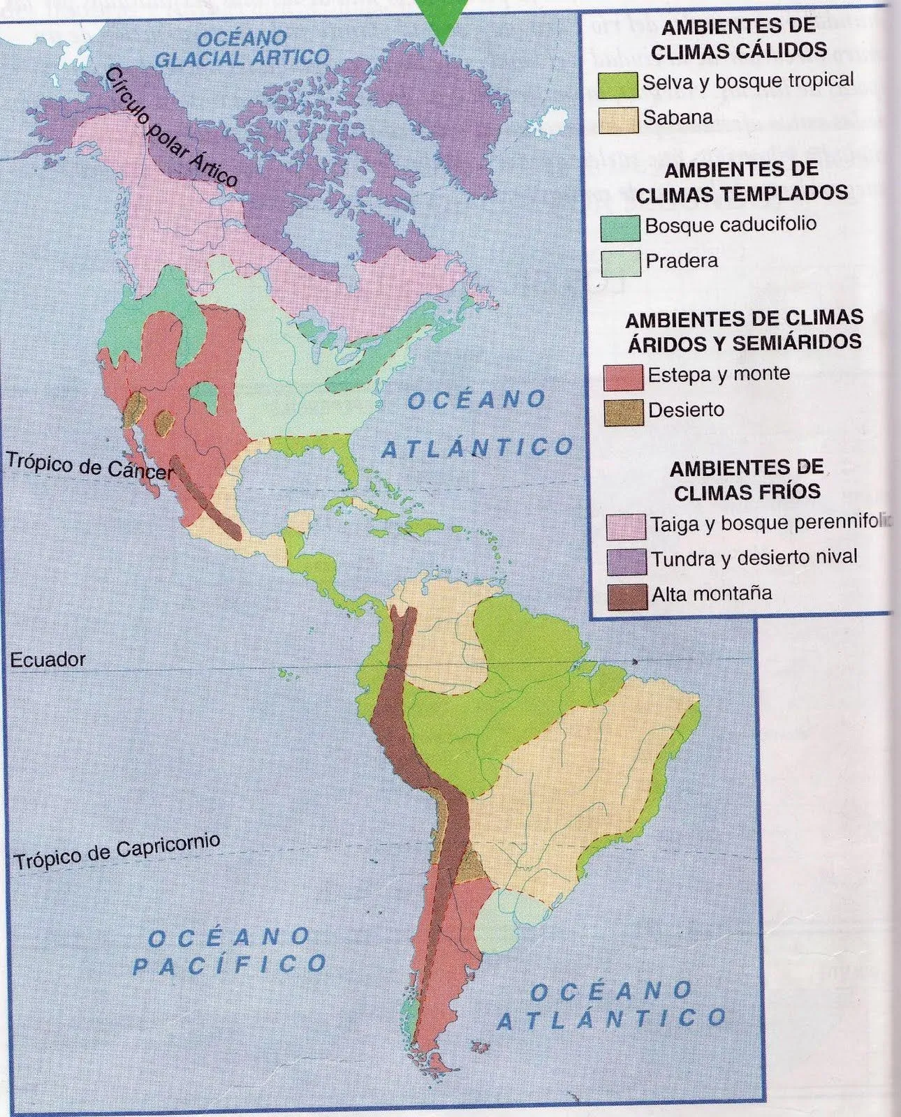 Geografía 2011: Biomas de América