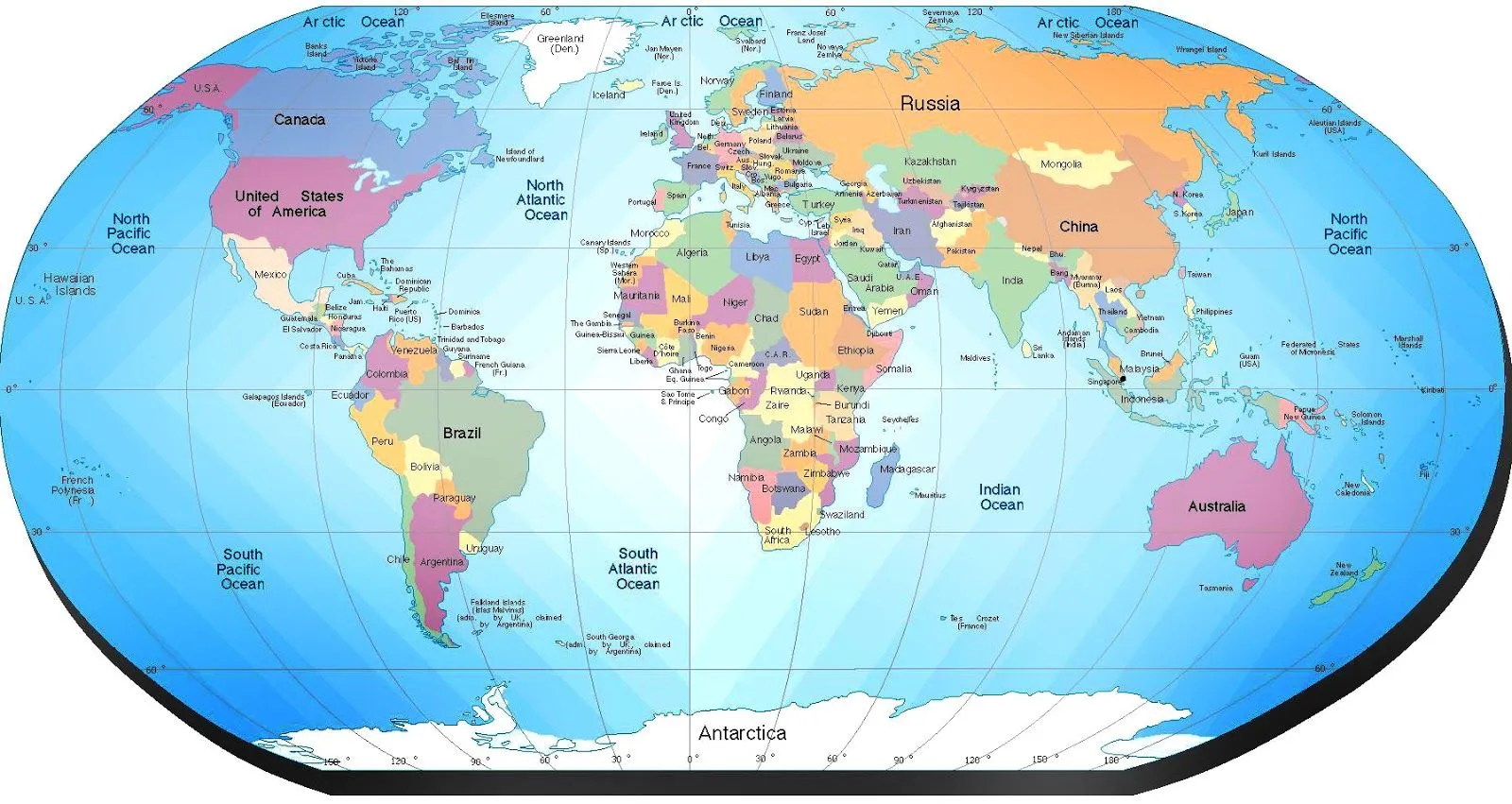 Geografía y Economía: Planisferio Político