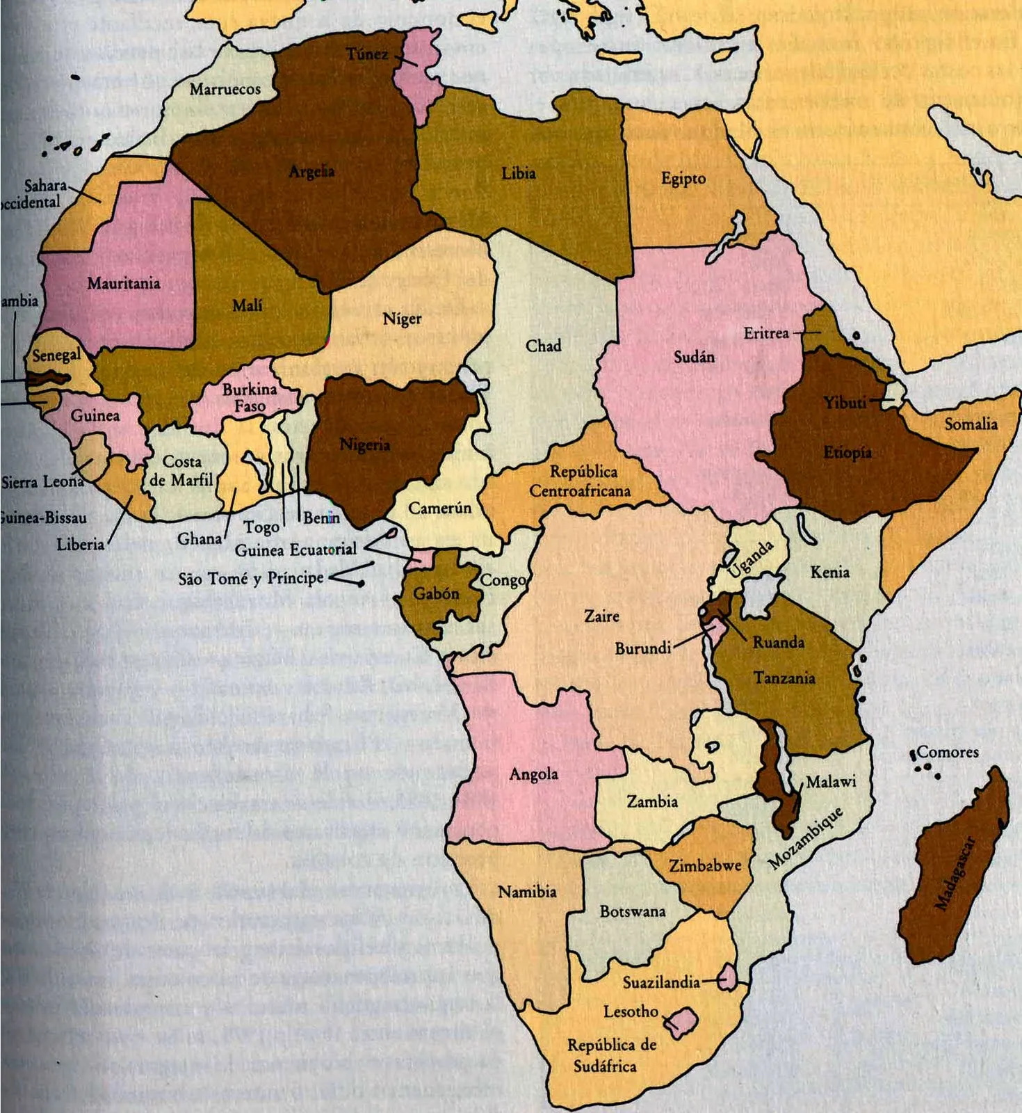 geografia historia Elsa: mapas de los cinco continentes