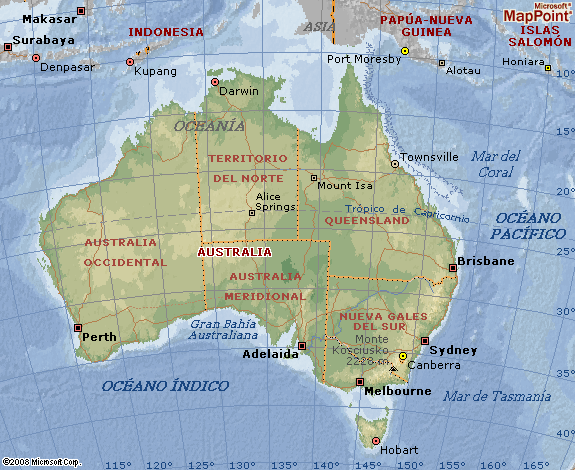 Geografia de Oceania: Australia