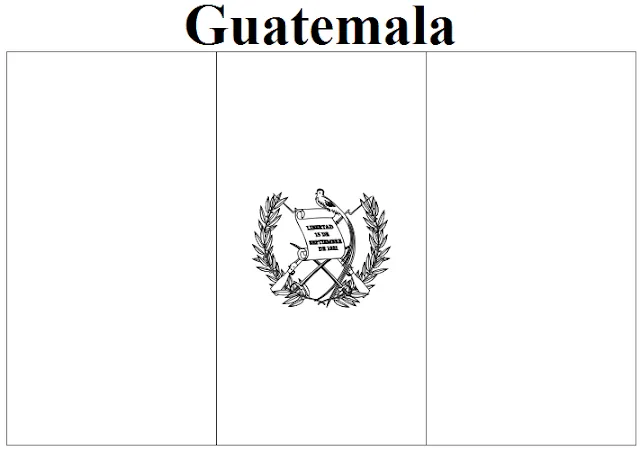 Geography Blog: Guatemala Flag Coloring Page