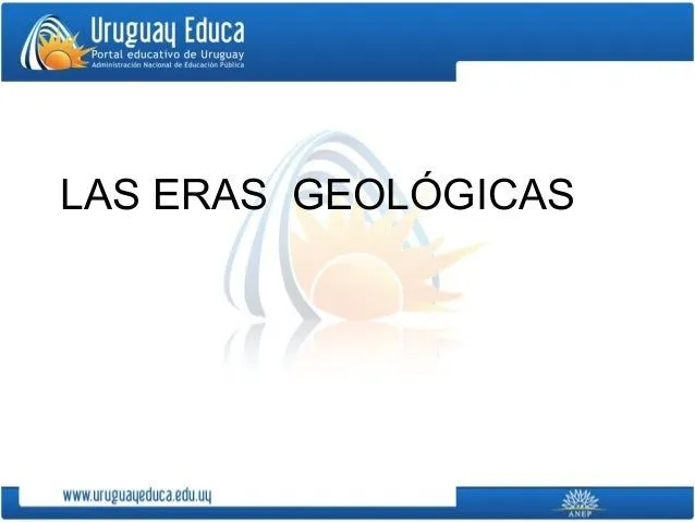 Las eras geológicas