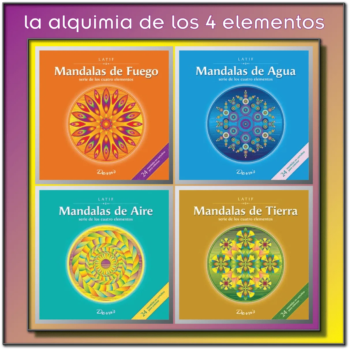 GEOMETRIA CONSCIENTE: Cuatro libros nuevos con mandalas de los 4 ...