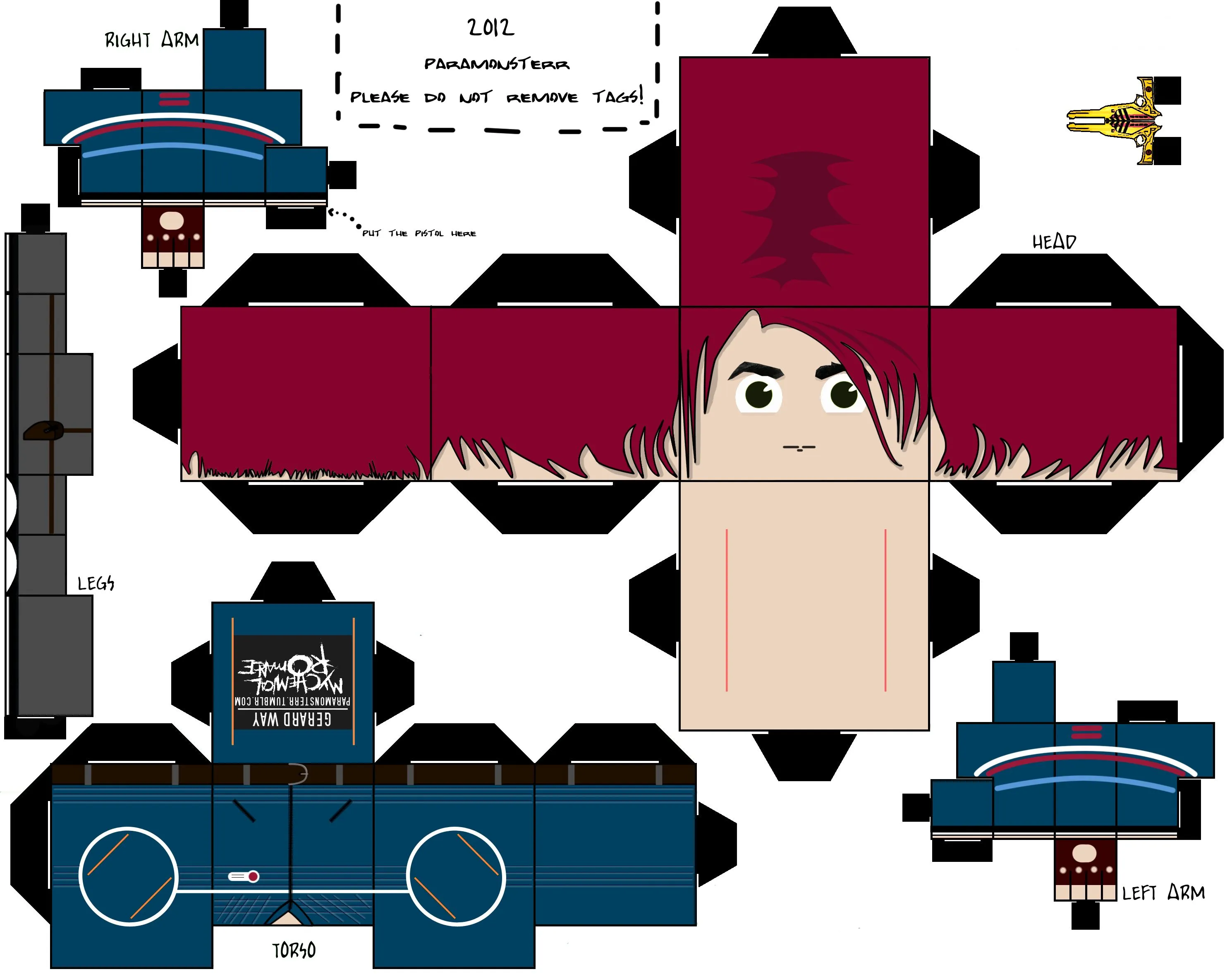 Gerard Way / Party Poison [PAPERCRAFT] by paramonsterr on DeviantArt