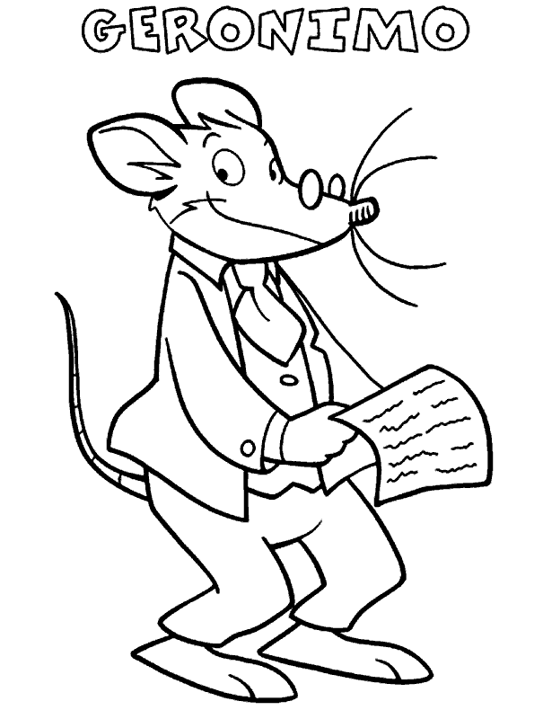 Geronimo Stilton - Dibujos para imprimir y colorear