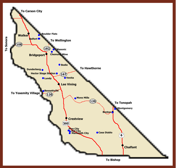 Ghost Towns of California - Mono County