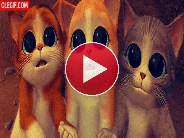 GIF: Los tres adorables diablos (El gato con botas: Los tres ...