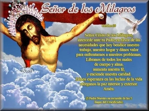 Gifs y Fondos PazenlaTormenta: ORACIONES AL SEÑOR DE LOS MILAGROS