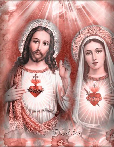 Gifs y Fondos PazenlaTormenta: SAGRADOS CORAZONES DE JESÚS Y DE MARÍA