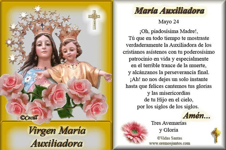 Gifs y Fondos PazenlaTormenta: IMAGENES DE LA VIRGEN MARÍA AUXILIADORA