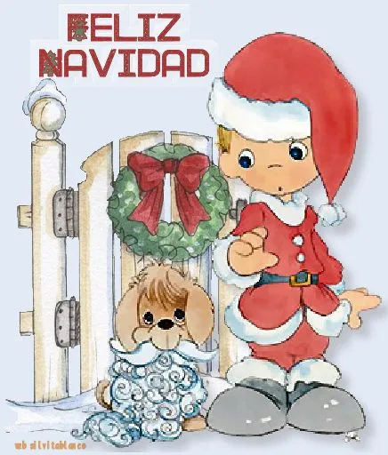 Gifs navideños: Tarjetas navideñas-Preciosos momentos