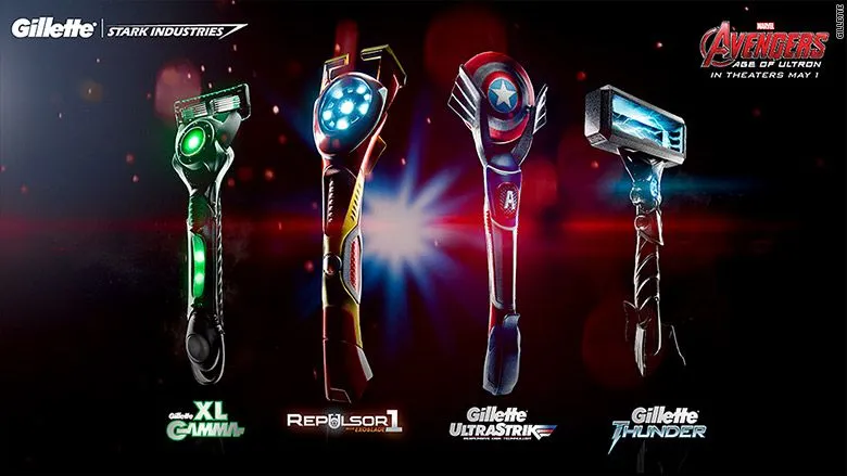 Gillette teases razors based on "The Avengers" - Apr. 10, 2015