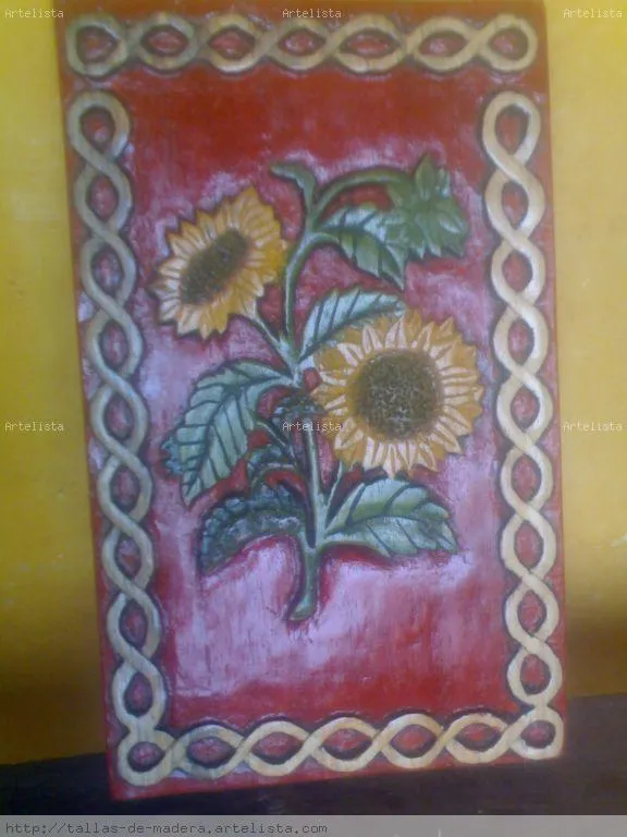 girasoles talladas en madera sergio torales - Artelista.com