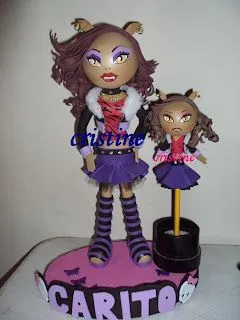 GIRASOLITO: MONSTER HIGH CENTRO DE MESA Y EN LAPIZ