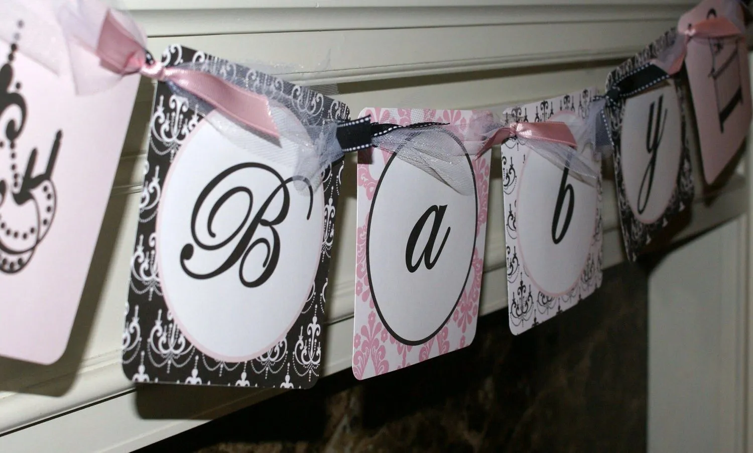 Girl Baby Shower Banner BABY Baby Girl by ThePartyPaperFairy