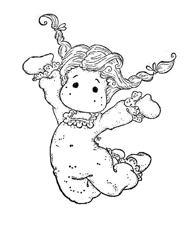 girl - jump for joy | Dibujos para colorear | Pinterest