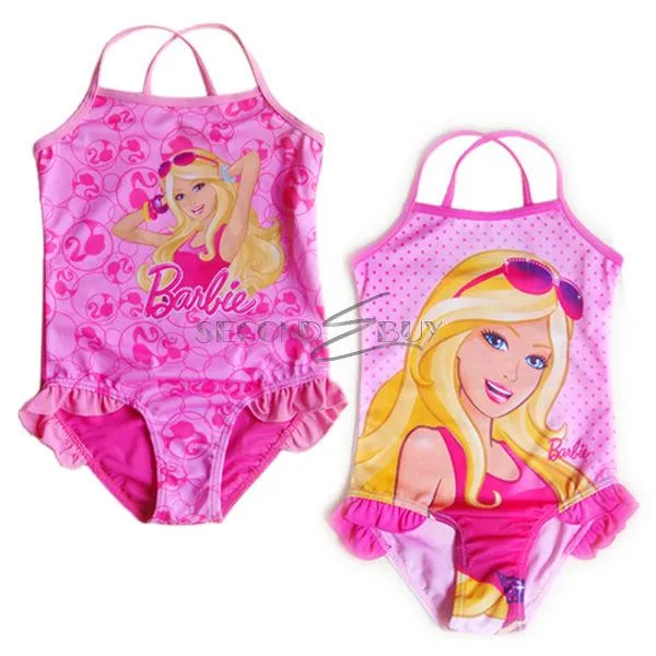 Girls Barbie Princess Swimwear Swimming Costume Kid Bathing Suit ...