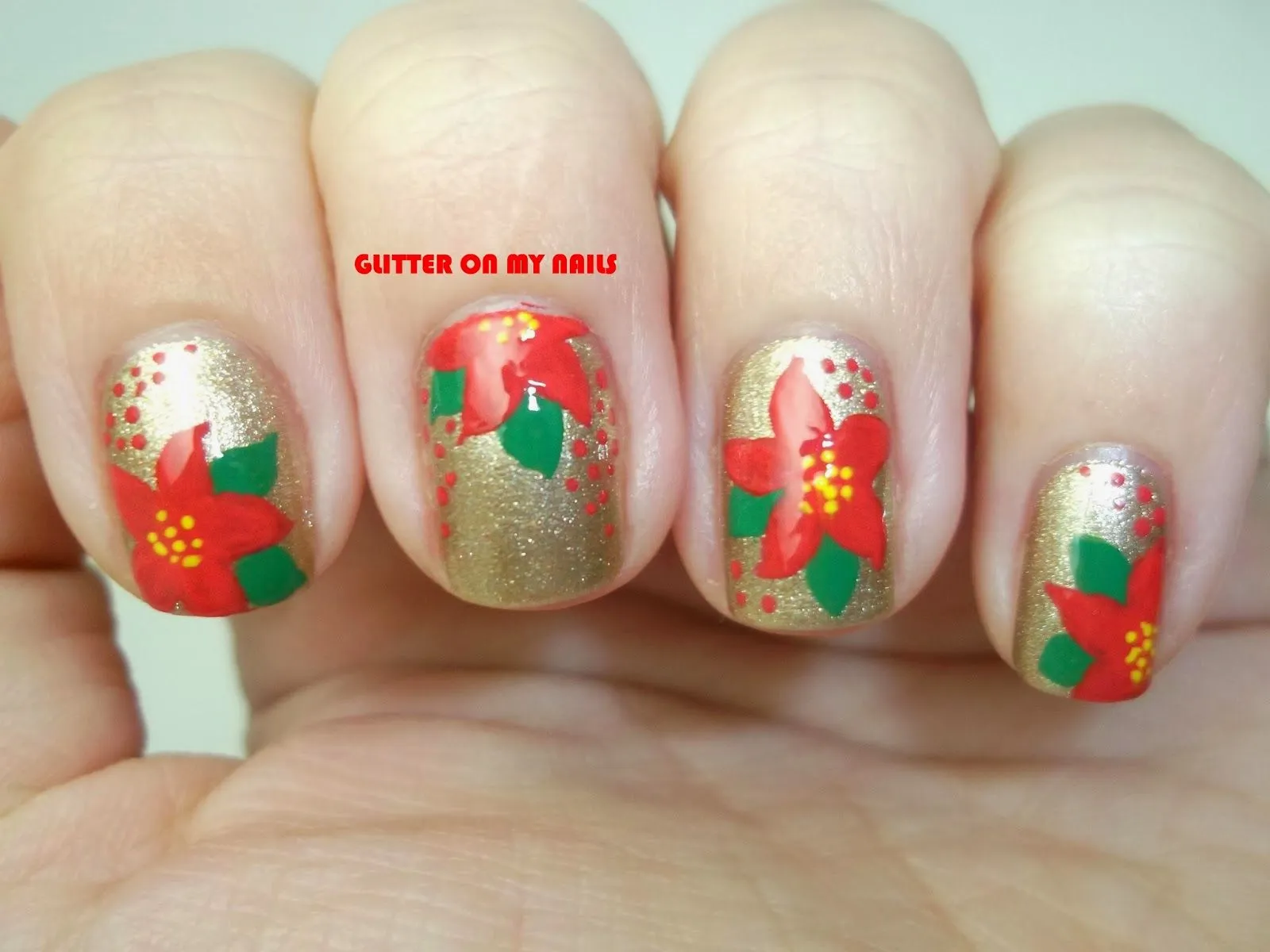 GLITTER ON MY NAILS: RETO HI5 #4 FLORES