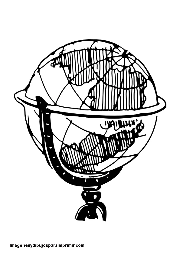 Globo terrestre para imprimir-Imagenes y dibujos para imprimir | Black and  white drawing, Clipart black and white, Globe clipart