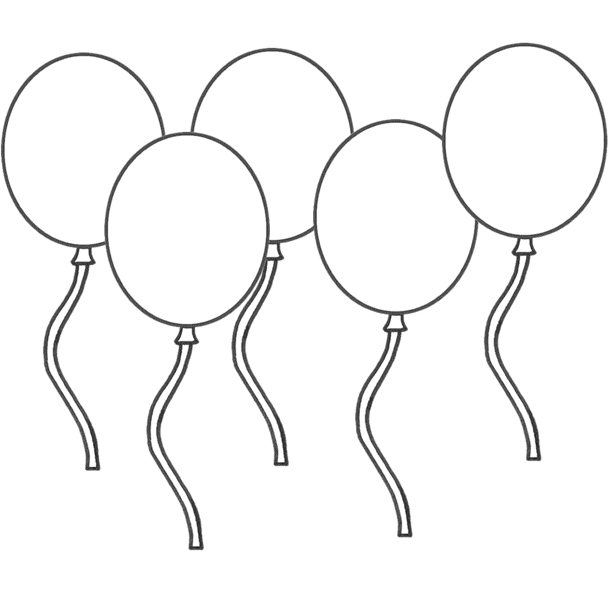 Globos para colorear