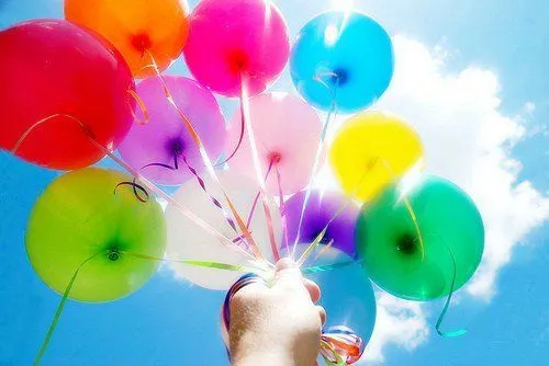 globos de colores | Tumblr