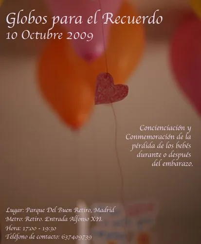 Globos para el Recuerdo.Semana Internacional de la concienciación ...