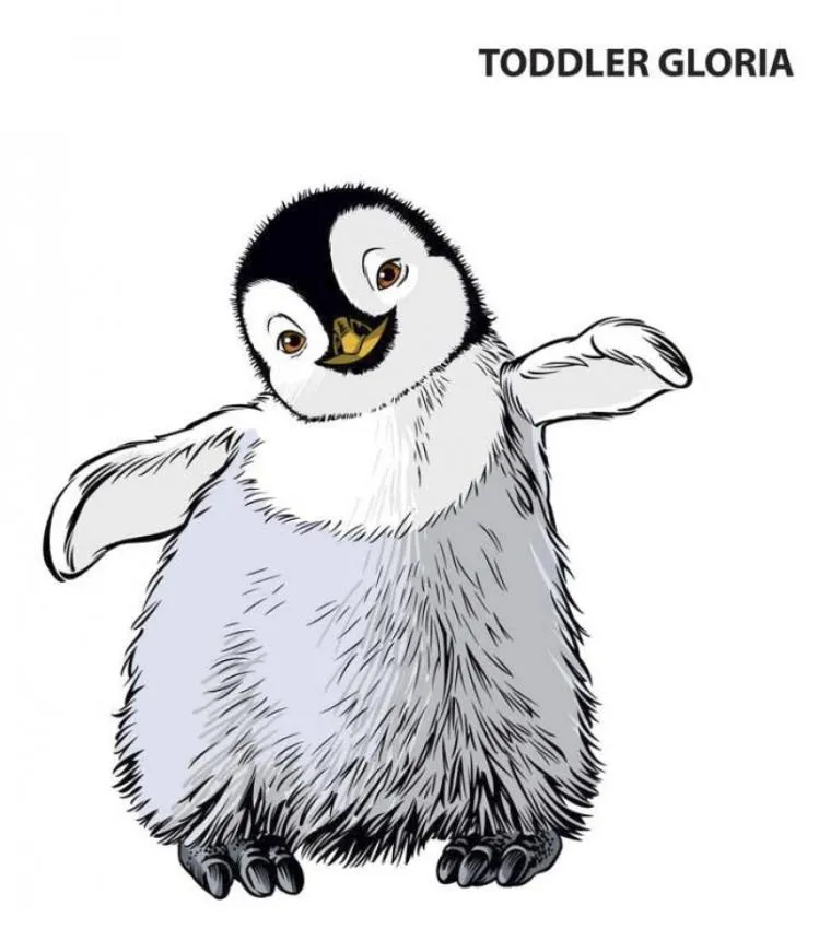 Gloria de niño - Dibujos para colorear PINGUINOS HAPPY FEET