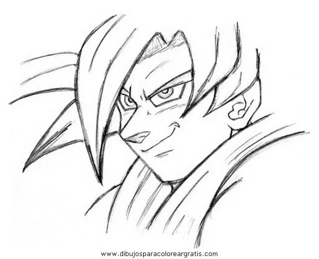 Dragon ball para colorear gogeta - Imagui