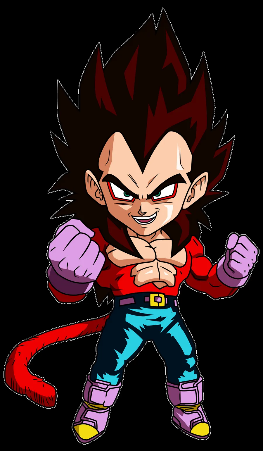 Gogeta ssj4 chibi by maffo1989 on DeviantArt