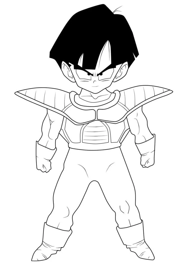 gohan 2 para colorear Colouring Pages