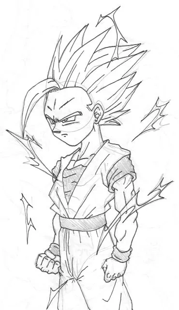 Dragon ball Z dibujos para colorear GOHAN - Imagui