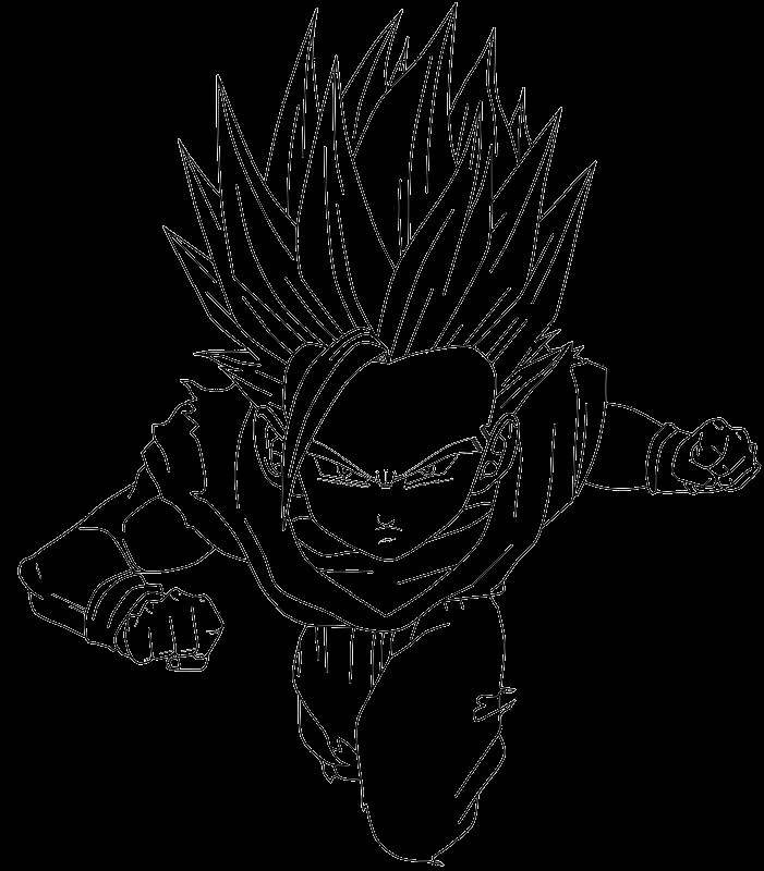 Gohan ssj4 para colorear - Imagui