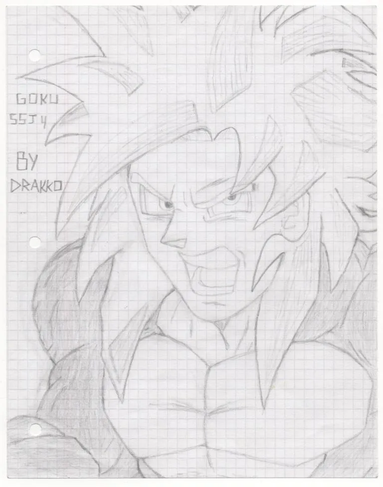 Goku Fase 4 Dibujo