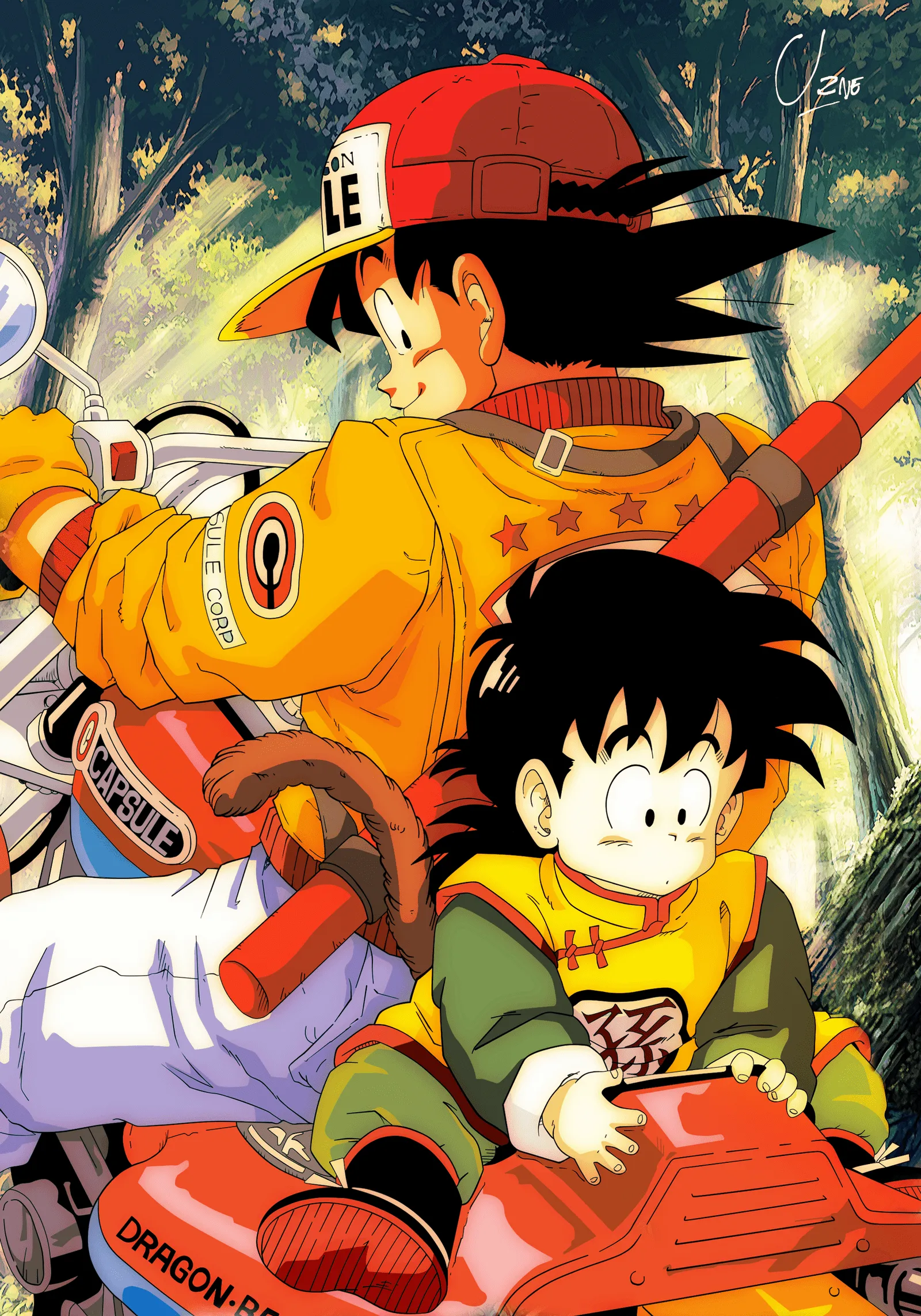 Goku-Gohan-byUzne by Uzne on DeviantArt