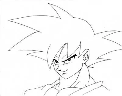 goku a lapiz | dibujos guays hechos por niños