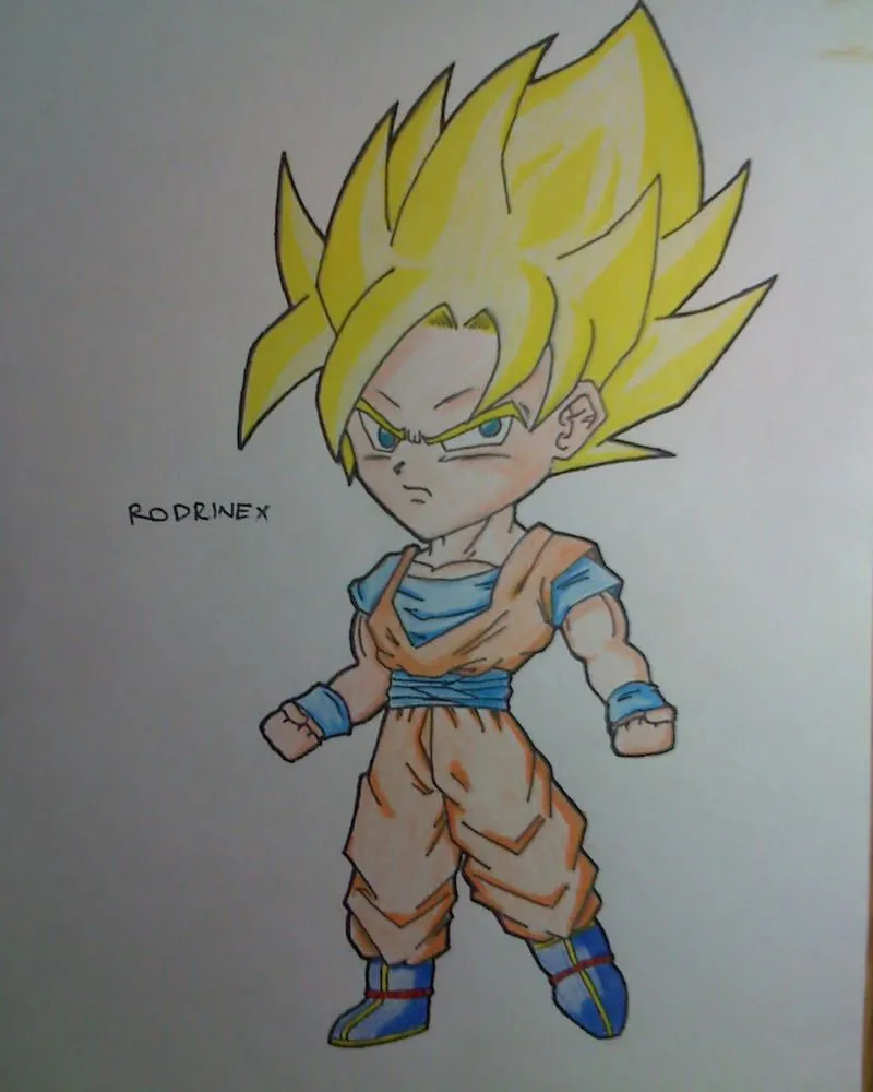 goku ssj Chibi by Rodrinex on DeviantArt