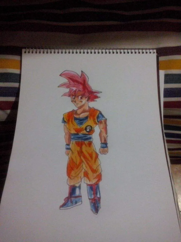 Goku ssj dios (supa saiyajin godo) | •Arte Amino• Amino