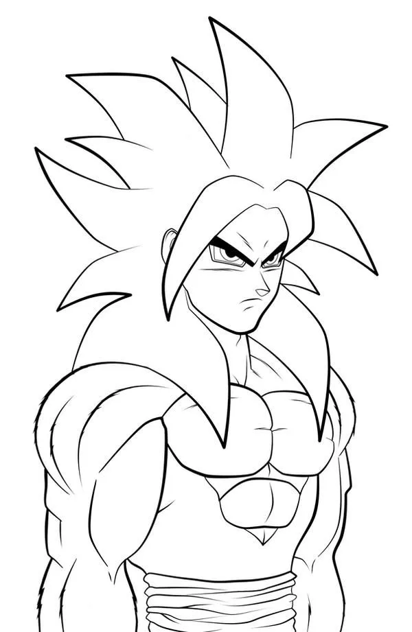 goku ssj 4 lineart by Hitmanrulzs22 on DeviantArt