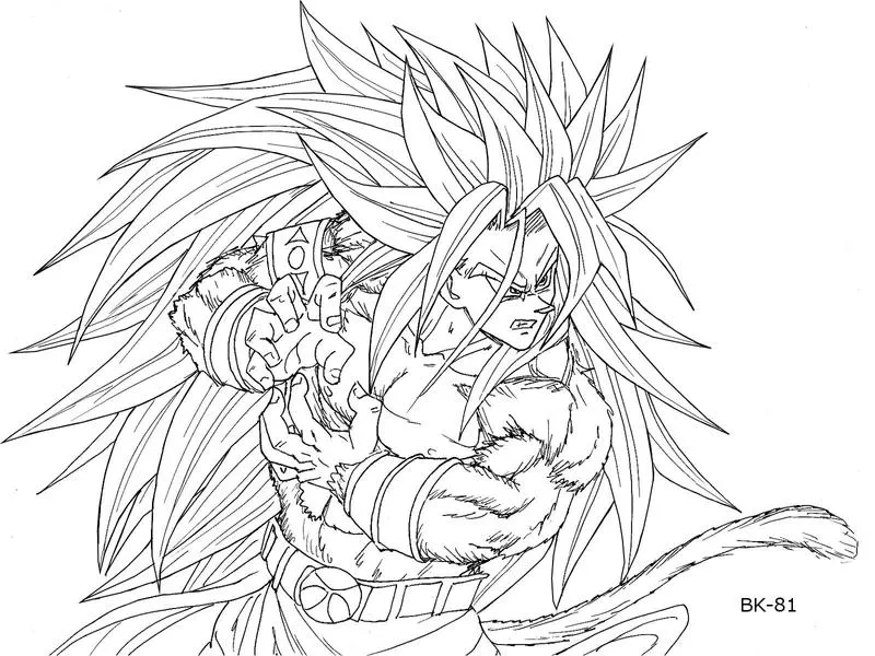 goku ssj10 Coloriage