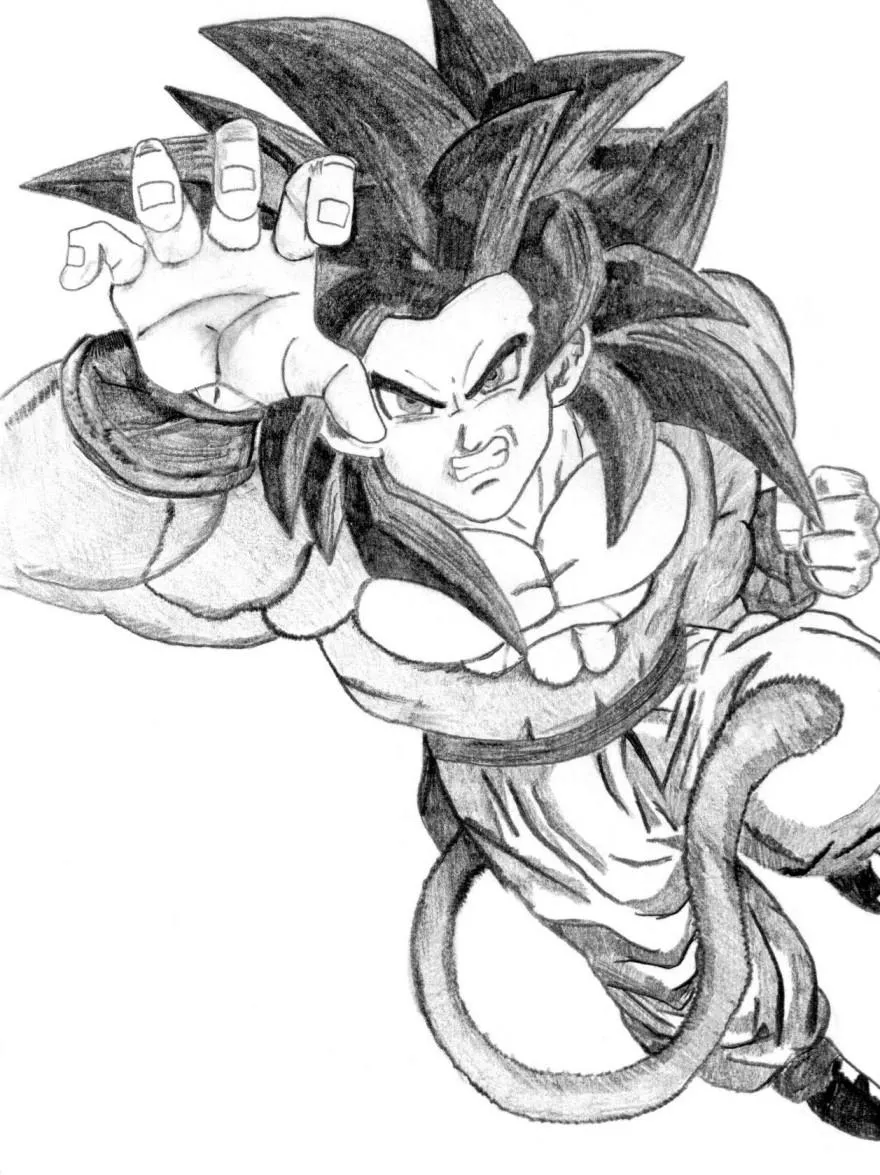 De Goku Ssj4 De Dragn Ball Z Para Dibujar | Search Results | DIY ...