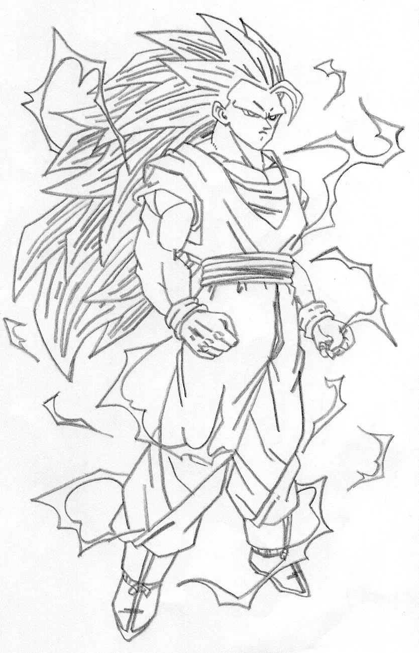 Super saiyan 3 Goku by ~Sharingan-Kyuubi on deviantART
