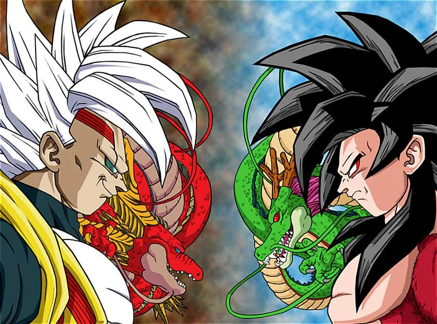 Goku super saiyan 4 vs Baby Vegeta by Talbeast on DeviantArt