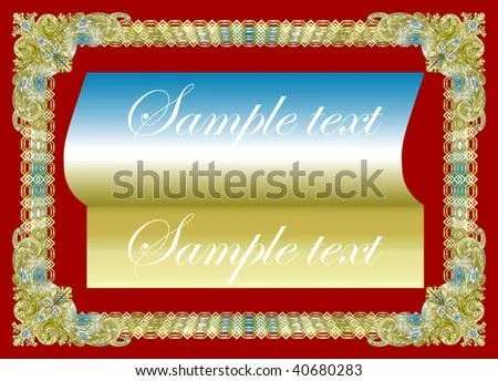 Golden Frame Ready For Your Diploma.Vector Illustration Wallpaper ...