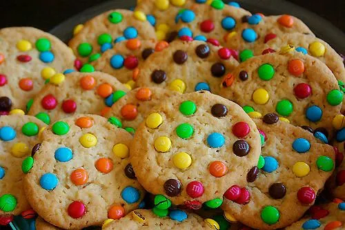 Galletas con chispas de colores - Imagui