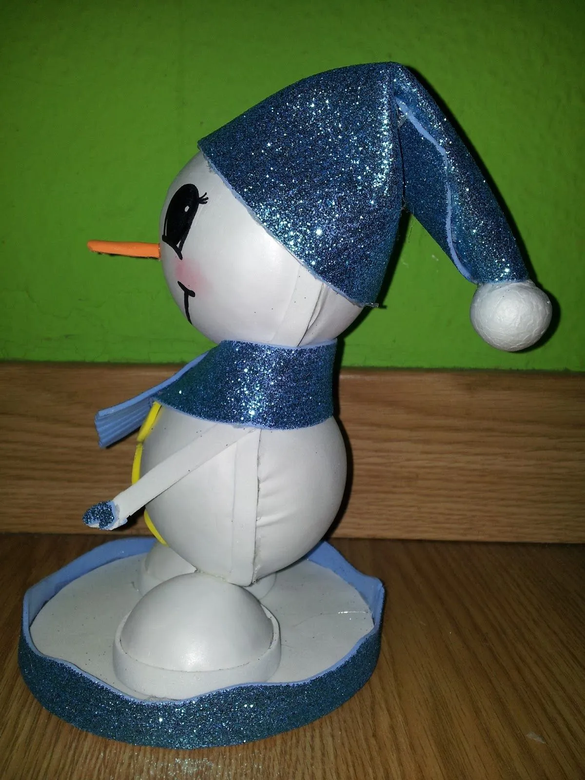 Goma eva y accesorios: Muñeco de nieve