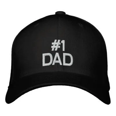 Gorra de béisbol del PAPÁ #1 para el día de padre de Zazzle.es 